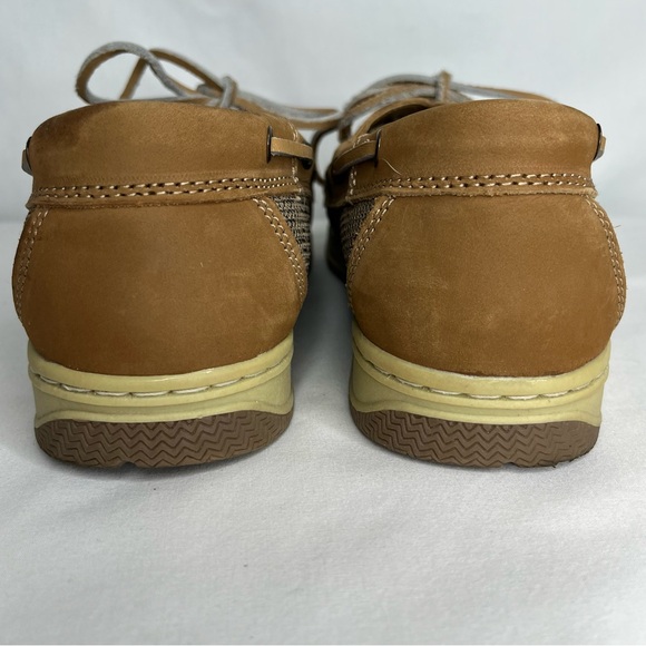 Magellan Outdoors Women’s Boat Shoes Size 11B Brown Leather - Picture 7 of 13